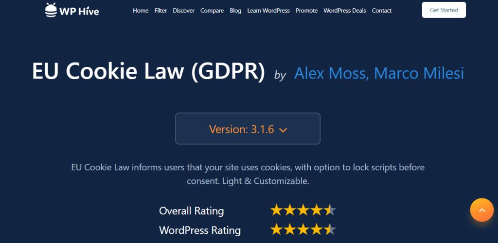 EU Cookie Law for GDPR