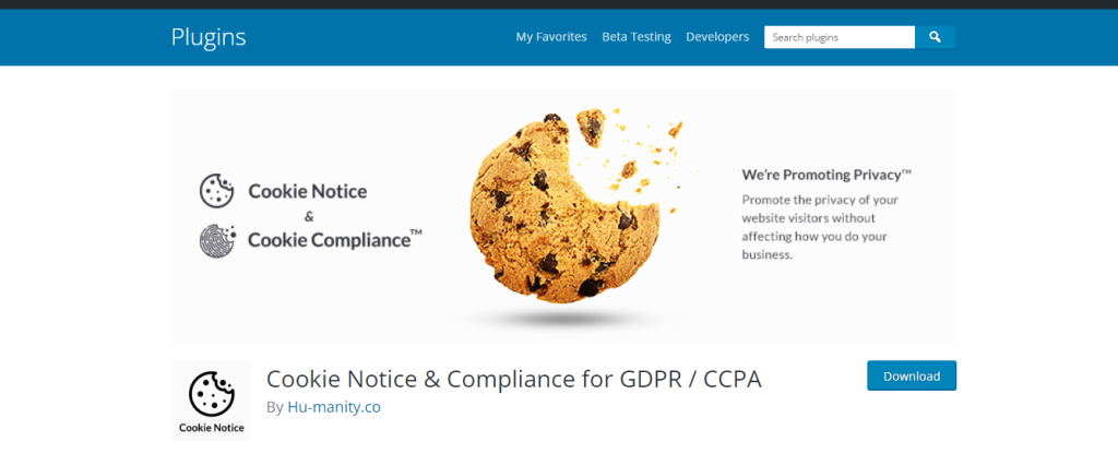 Cookie Notice for GDPR & CCPA